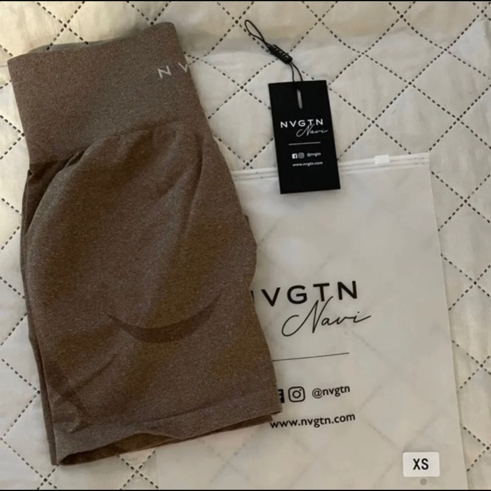 NVGTN Mocha Contour Seamless Shorts, Brand New with Tags, size XSmall. SOLD OUT